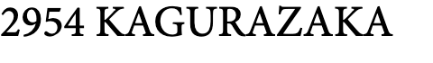 KAGURAZAKA