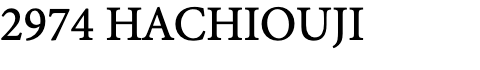 HACHIOUJI