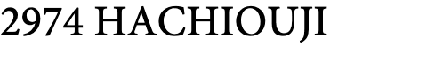 HACHIOUJI