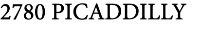 PICADDILLY