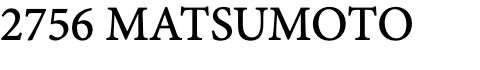 MATSUMOTO