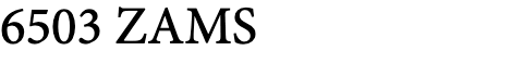 ZAMS